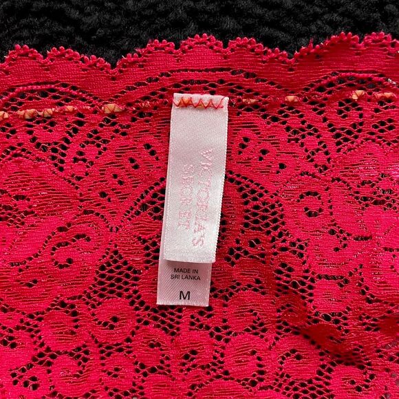 Vintage Victoria’s Secret Red Lace Longline Bralette M - Picture 4 of 4